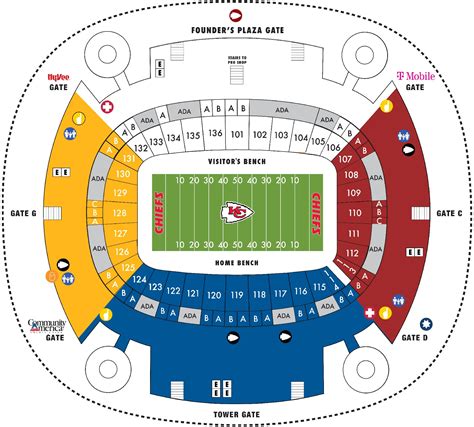 Chiefs Stadium Seating Chart | Elcho Table