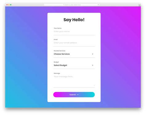 30 Bootstrap Contact Form Examples To Elicit Positive Emotions