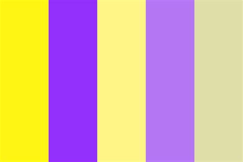 complementary Yellow and Violet Color Palette