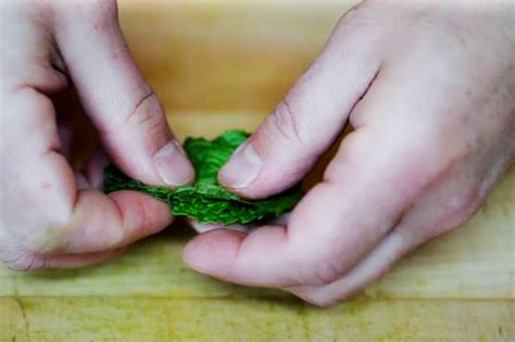 How to Cut Mint Chiffonade (Tiny Ribbons) – Video