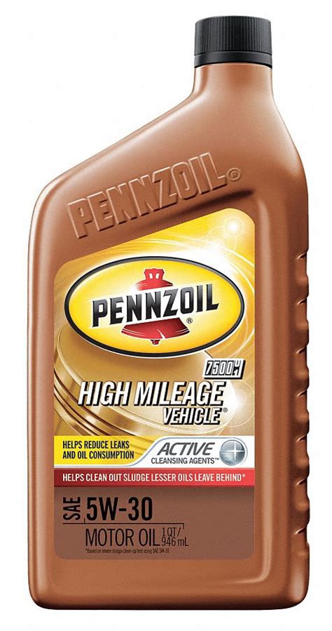 PENNZOIL Conventional, Engine Oil, 1 qt, 5W-30, For Use With Automotive ...