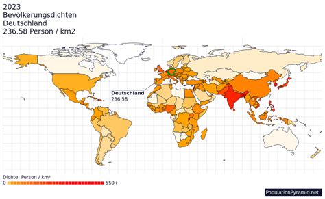 Bevölkerungsdichte Deutschland 2023