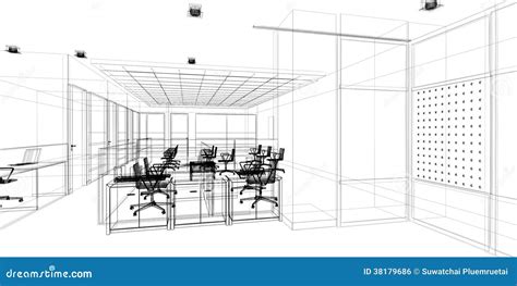 Sketch Design Interior Office Stock Illustrations – 11,269 Sketch ...