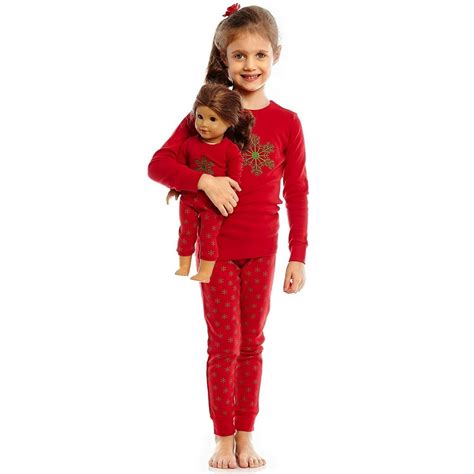 Leveret - Leveret Kids Pajamas Matching Doll & Girls Pajamas 100% ...