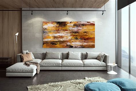 Extra Large Wall Art Original Art Bright Abstract Original Painting On ...