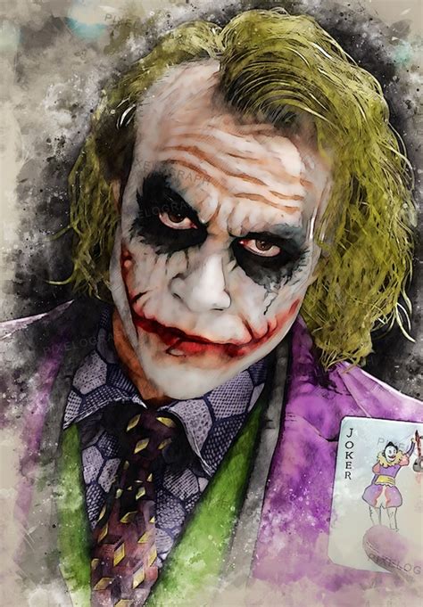 Joker Heath Ledger | Etsy