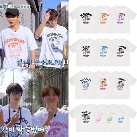 Seventeen Nanatour Shirt, Cute Seventeen Members Shirt, Nanatour With ...