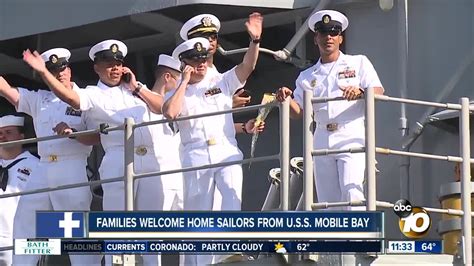 USS Mobile Bay returns to San Diego after lengthy deployment