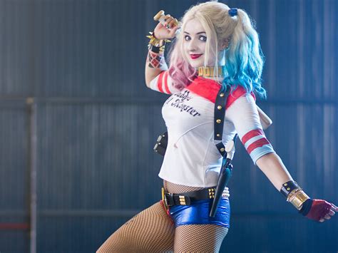 Harley-Quinn costume, Harley Quinn, cosplay, DC Comics, comics HD ...