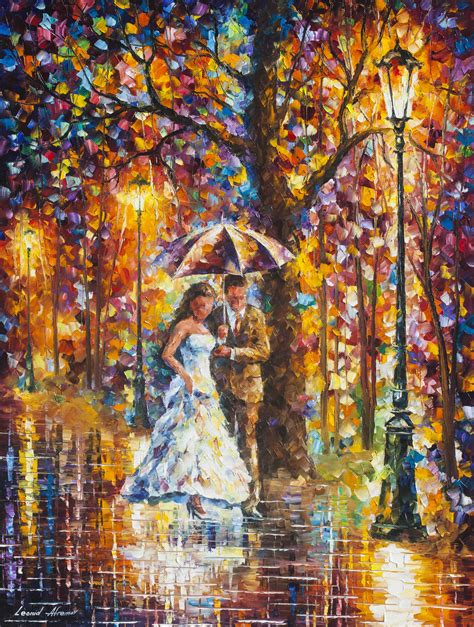 DREAM WEDDING - PALETTE KNIFE Oil Painting On Canvas By Leonid Afremov ...