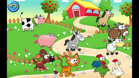 Animal Farm Game For Kids | Learning Animals For Children - Learning ...