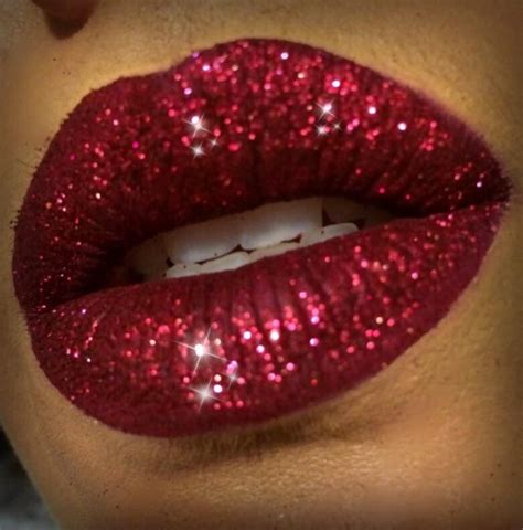 Holiday red glitter lipstick collection | Glitter lipstick, Red glitter ...