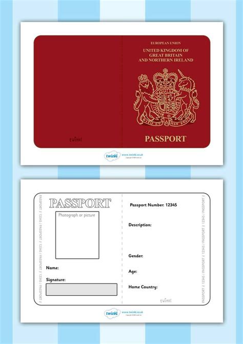 Passport UK Teaching Aids, Teaching Resources, Summer School, Pre ...