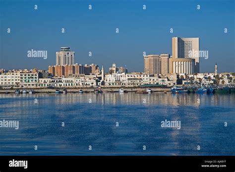 Libya Tripoli city harbour Stock Photo - Alamy