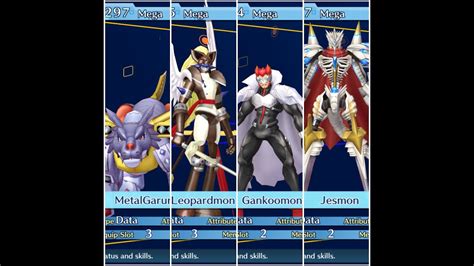 Digimon Story Hacker's Memory/Cyber Sleuth - All Mega/Ultra Data Type ...