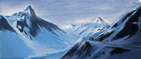 ArtStation - Snowy Mountain (Landscape)