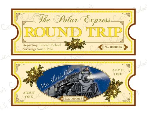 Polar Express Ticket Template Printable - BestTemplatess ...