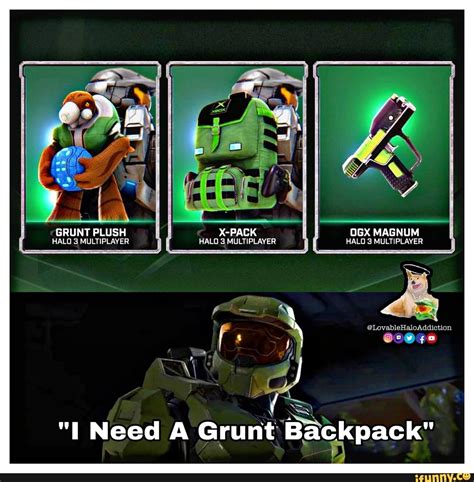 GRUNT PLUSH X-PACK OGX MAGNUM HALO 3 MULTIPLAYER IPLAYER, HALO 3 ...