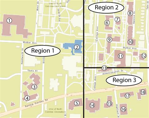 Uncg Map Of Campus