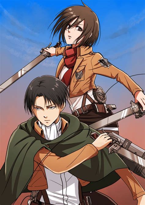 Rivaille (Levi) and Mikasa Ackerman | Levi & Mikasa | Pinterest