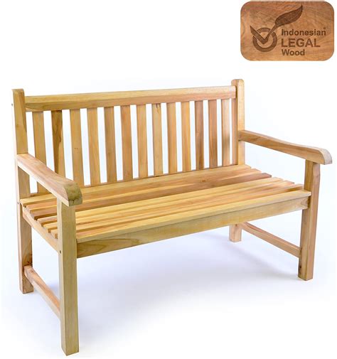 Golden Teak Wood Long Chair - newbuy