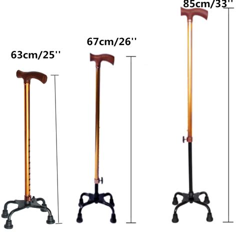 Quad Cane Base 500lbs Walking Stick Aid Medical Mobility Easy ...