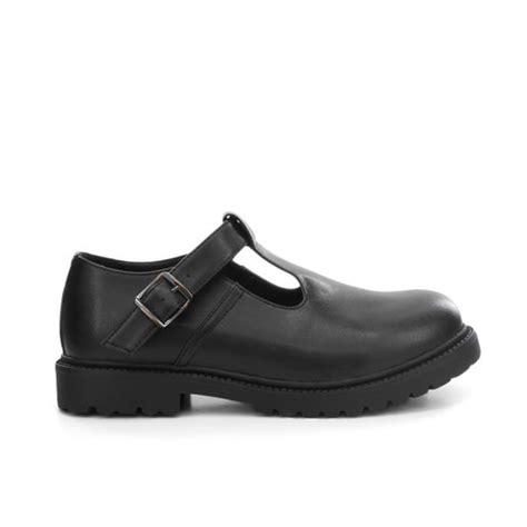 Clark Senior School Mary Janes in Black | Number One Shoes