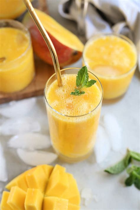 Mango Juice Recipe - Delightful Mom Food