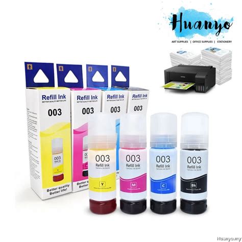 Epson 003 Printer Ink Refill Compatible for L1110 L1210 L3110 L3116 ...