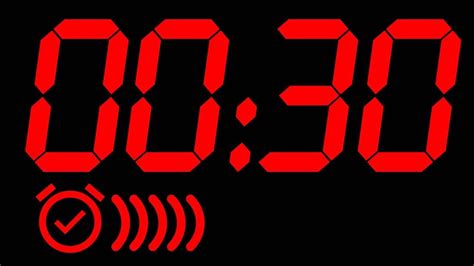 30 Seconds Countdown Timer Thirty Seconds, 30 Seconds, 30 Second Timer ...