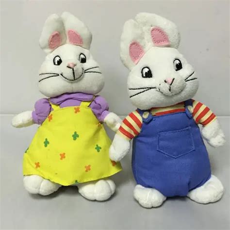 in hand Preschool play Max and Ruby Rabbit Stuffed animal plush doll ...