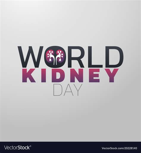 World kidney day icon design medical logo Vector Image