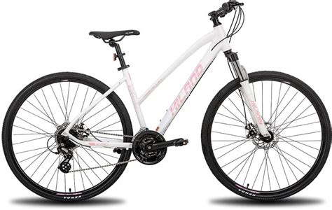 Hiland 700C Hybrid Bicycle Aluminum Shimano 24 Speeds with Lock-Out ...