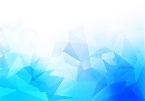 Free Vector | Blue white low poly triangle shapes background