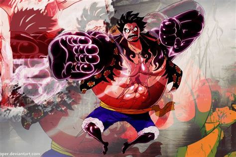 Luffy Gear 4 Wallpaper - @kingwallpaper by Kingwallpaper on DeviantArt ...