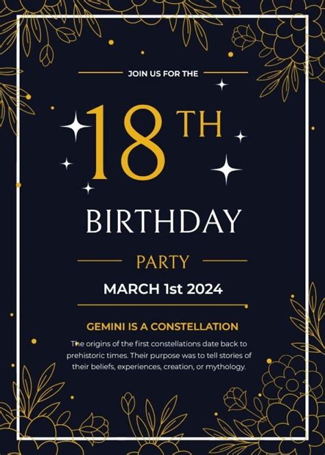 18th Birthday Invitations For Boys