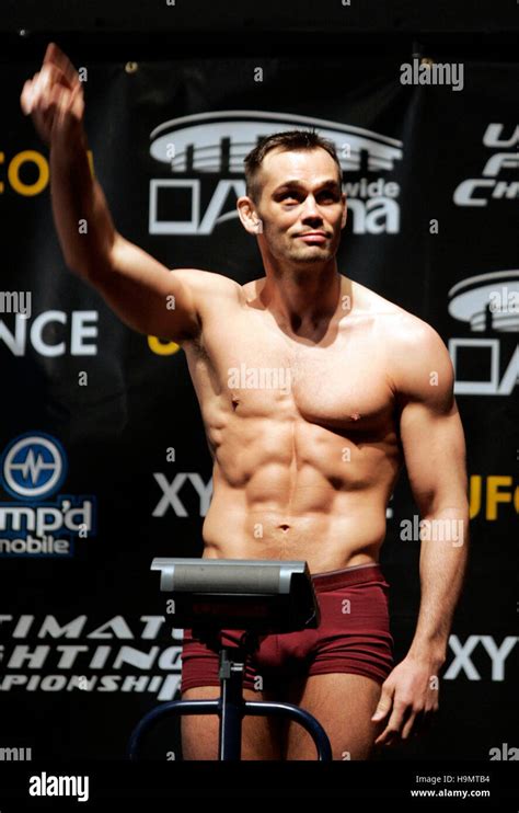 Rich Franklin during the weigh-in for Ultimate Fighting Champion ...