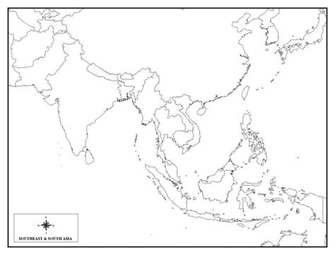 Printable Blank Map Of Southeast Asia - Printable Maps