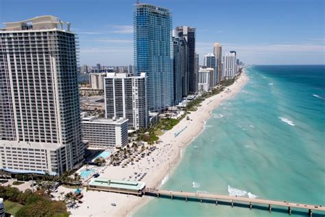 Beach renourishment on both sides of Sunny Isles Beach Pier