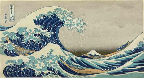 Great Wave Off Kanagawa Vintage Japanese Art Print Poster Sizes A4 -to ...