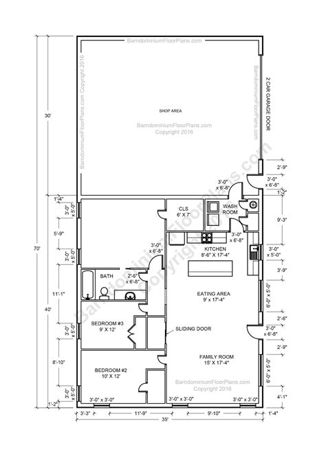 Barndominium Floor Plans, Pole Barn House Plans and Metal Barn Homes ...