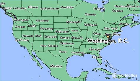 Washington Dc On Map Of United States - Denise Guenevere