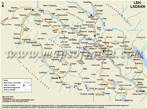 Ladakh Road Trip Map