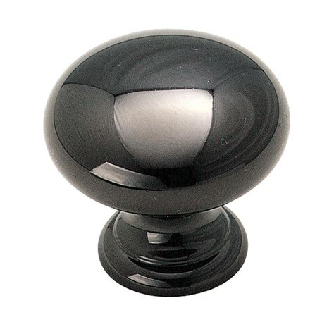 Amerock 1-1/4 in. Black Nickel Cabinet Knob-BP1950BNB - The Home Depot