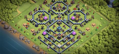 Farming Base TH13 with Link, Anti Everything, Hybrid - Clash of Clans ...