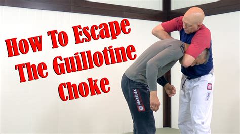 How To Escape The Guillotine Choke - YouTube