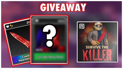 [REUPLOAD] 🌟GIVEAWAY // Survive the killer - YouTube