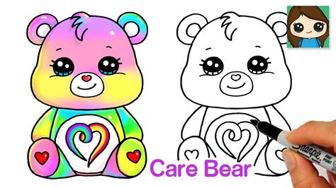 how to draw a care bear step by step - Jutta Tenney