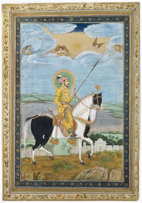 Portrait of Shah Jahan on Horseback | The Met | Mughal miniature ...