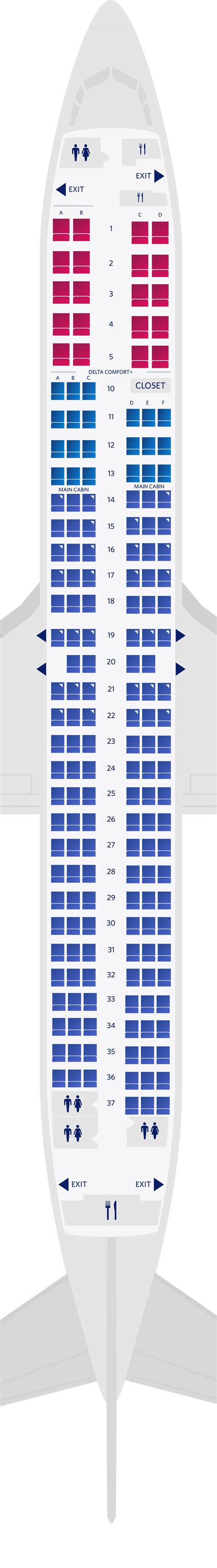 Boeing 737-900ER Seat Maps, Specs & Amenities | Delta Air Lines